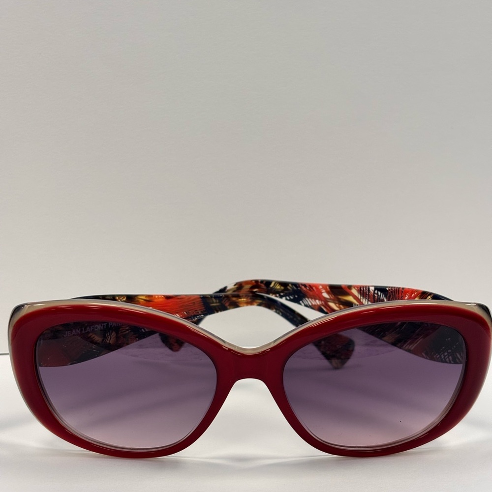 Jean Lafont Red and Black Women's Sunglasses